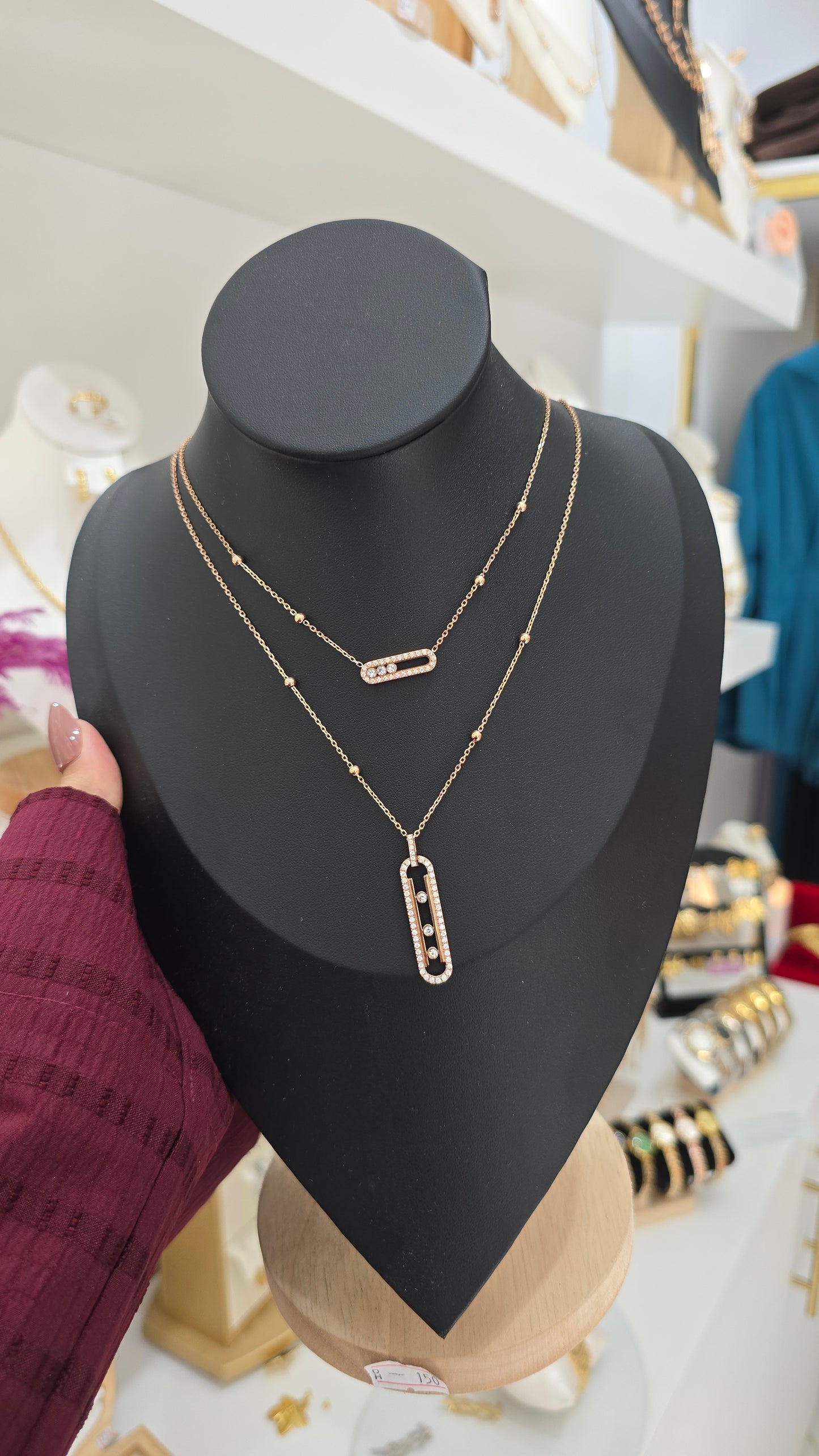 Collier double rang