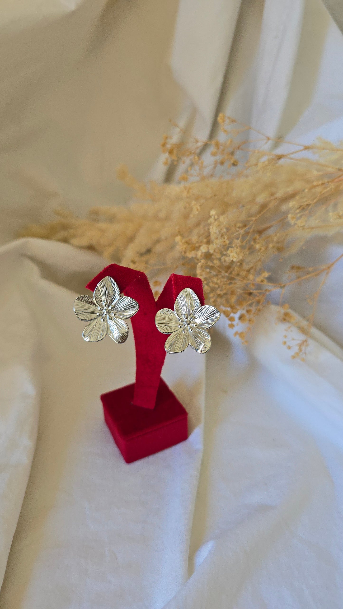 Boucles FLORA - Argenté