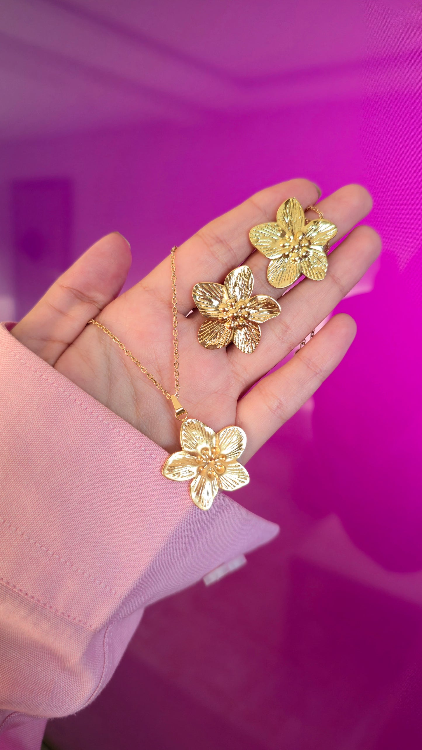 Ensemble FLORA – Collier + Boucles