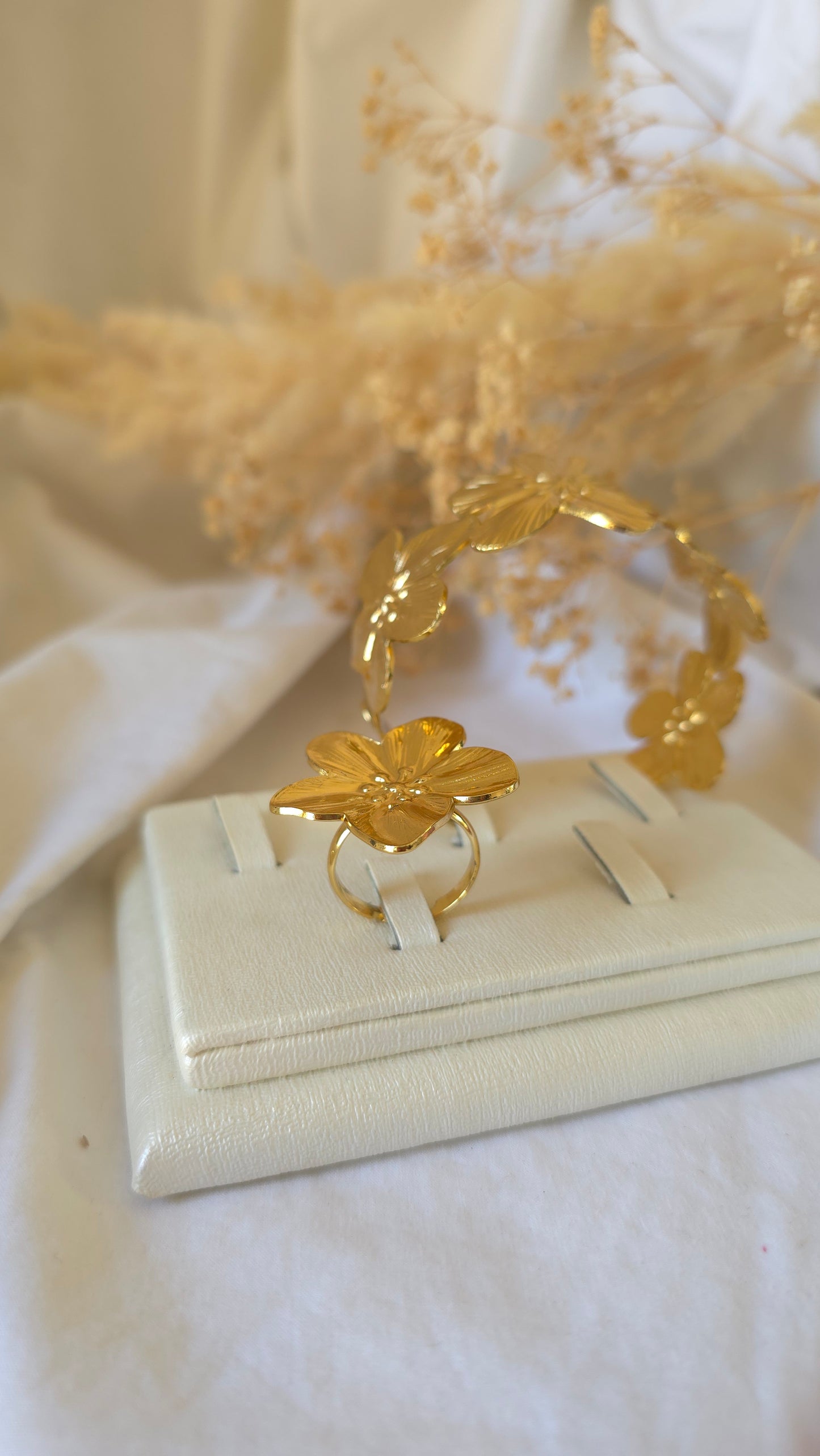 Duo Flora : Bracelet + Bague en promo