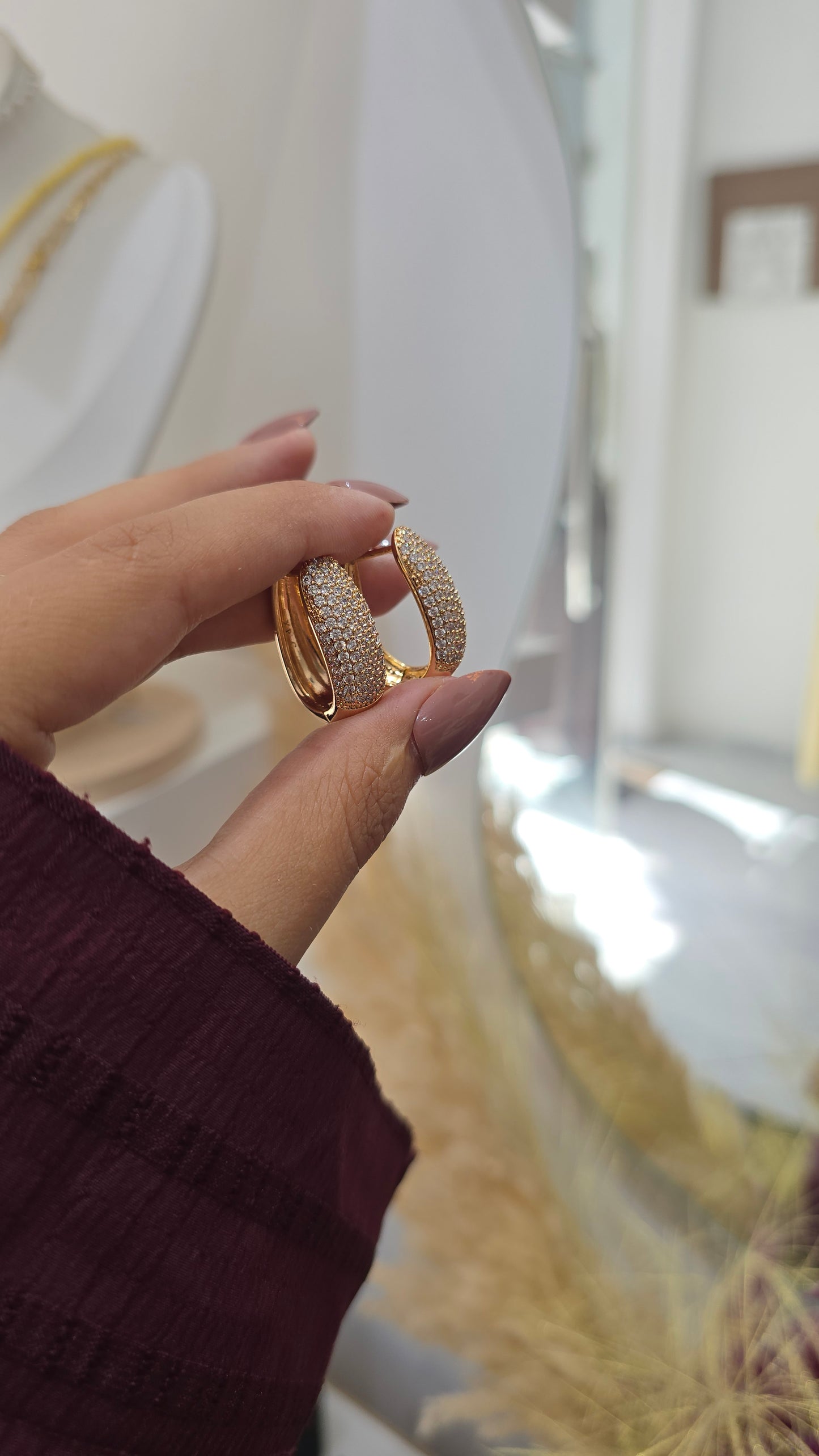 Boucles BANANA Rose Gold