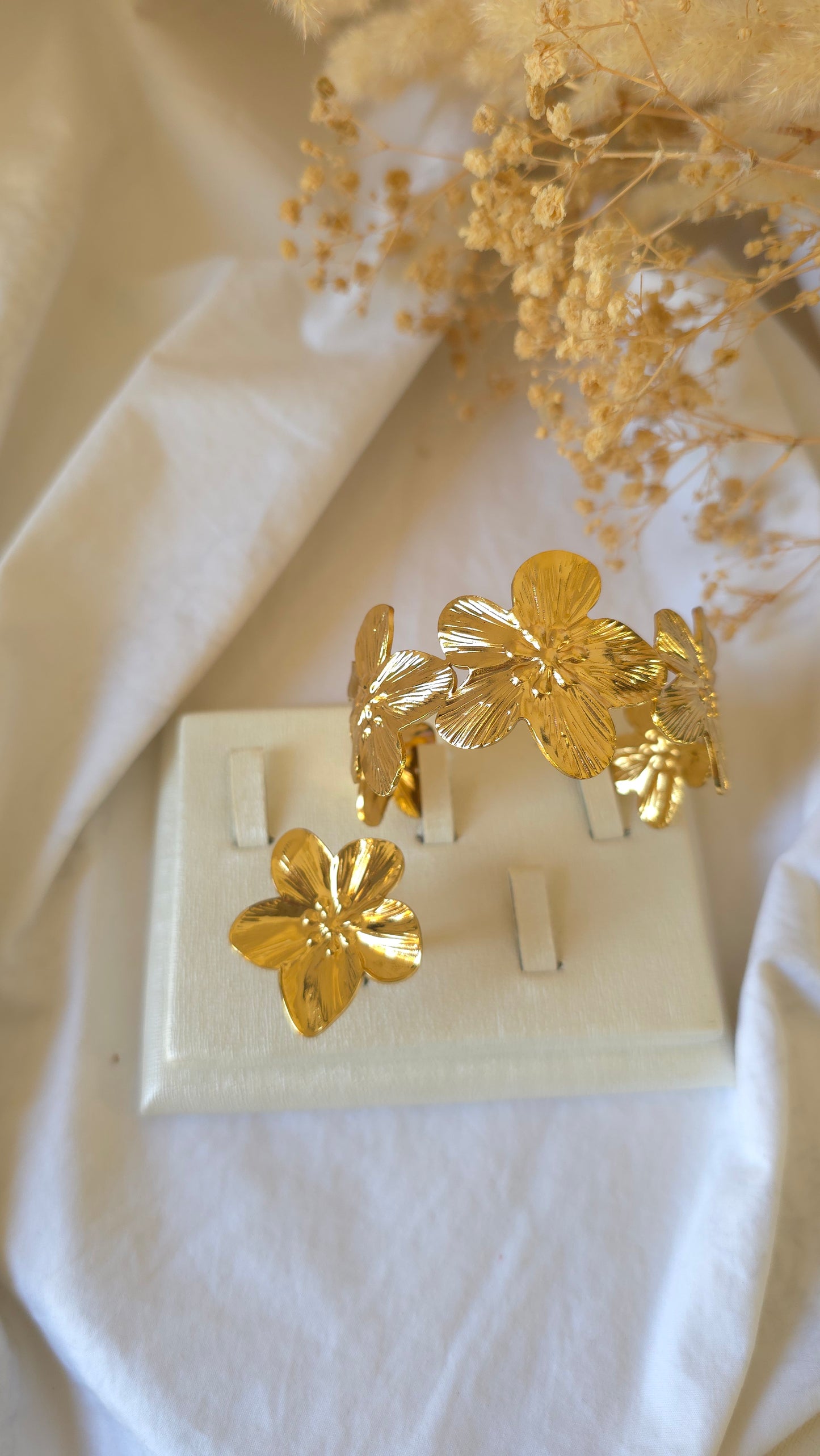Duo Flora : Bracelet + Bague en promo