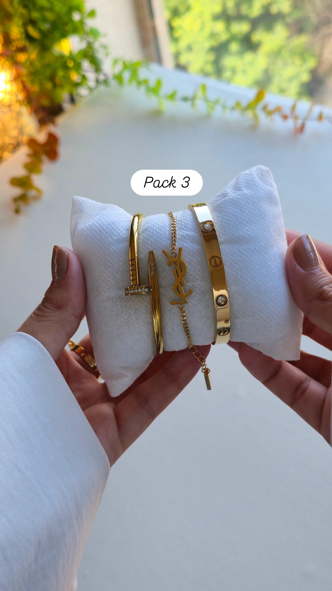 Pack trio : 2 bracelets + gourmette tendances