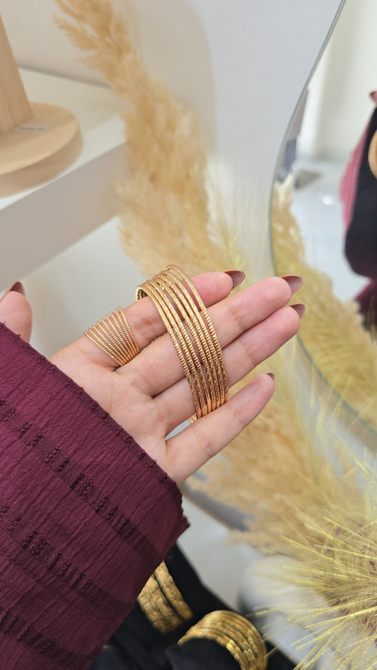 Sertla 7 bracelets + Bague DIAMONDA - Rose Gold copie d’or