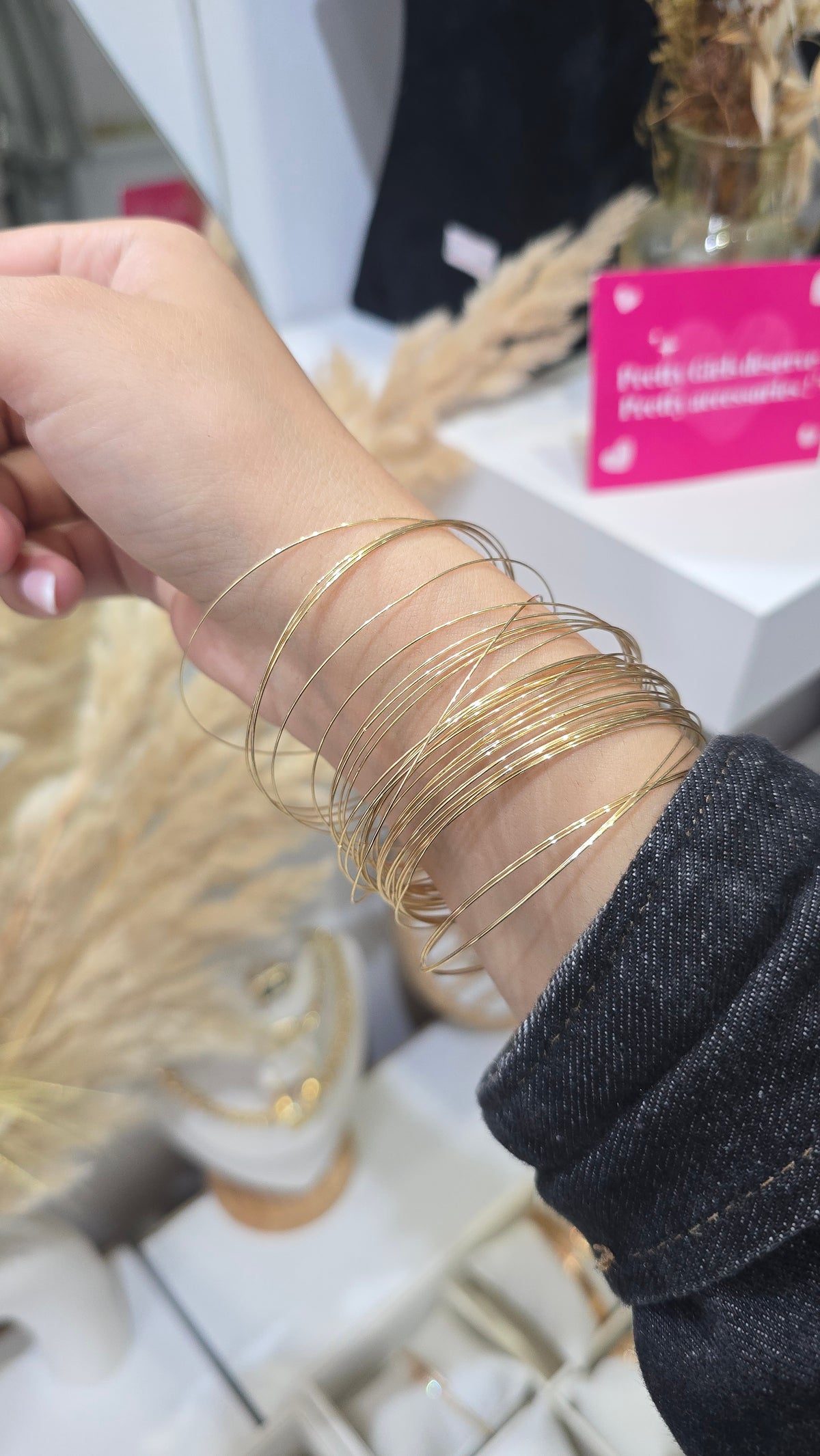 Sertla fine (40 Bracelets) - doré