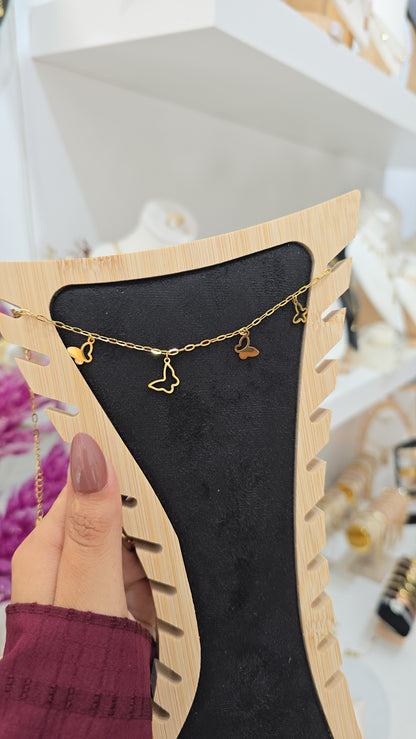 Chaine de cheville  Papillon