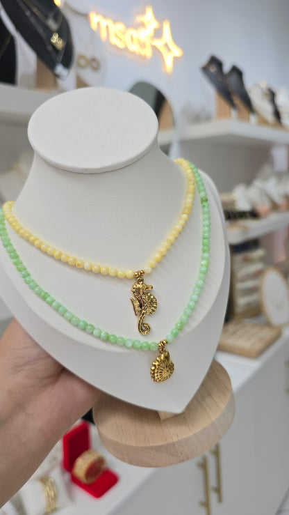 Collier Hippo Pastel