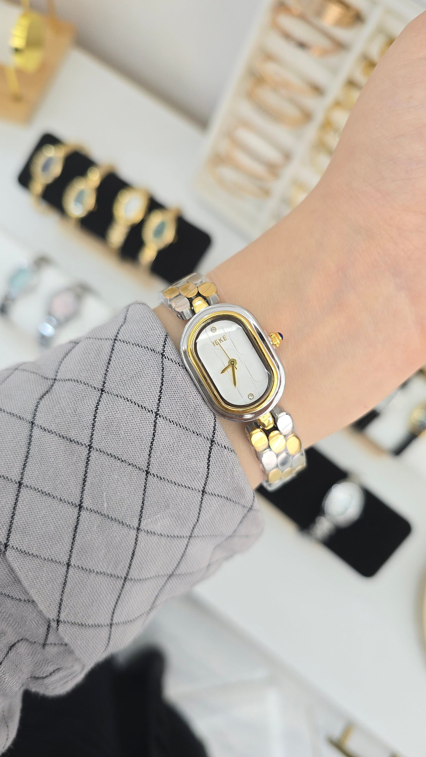 Montre Bicolore Rectangulaire
