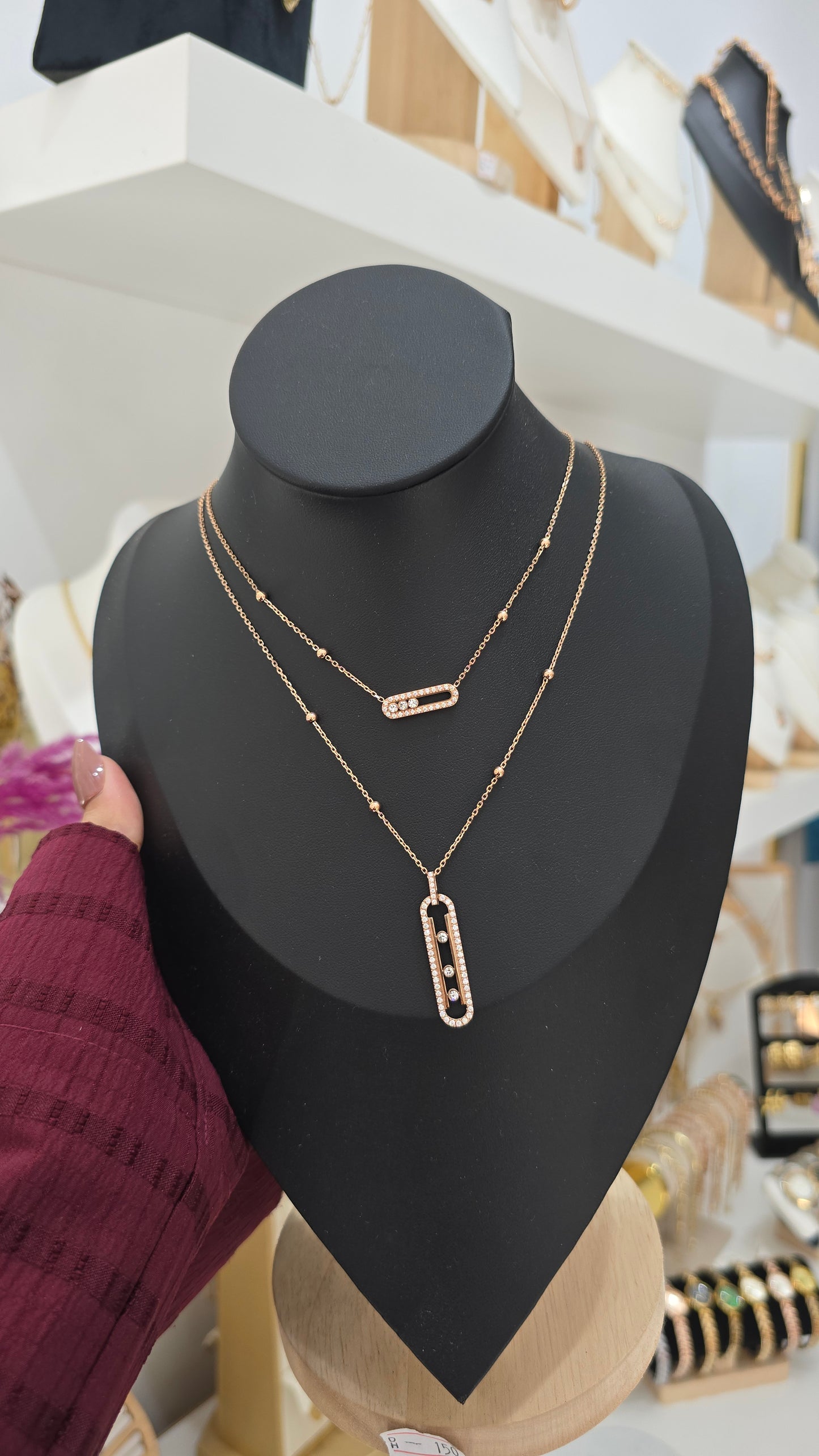 Collier double rang