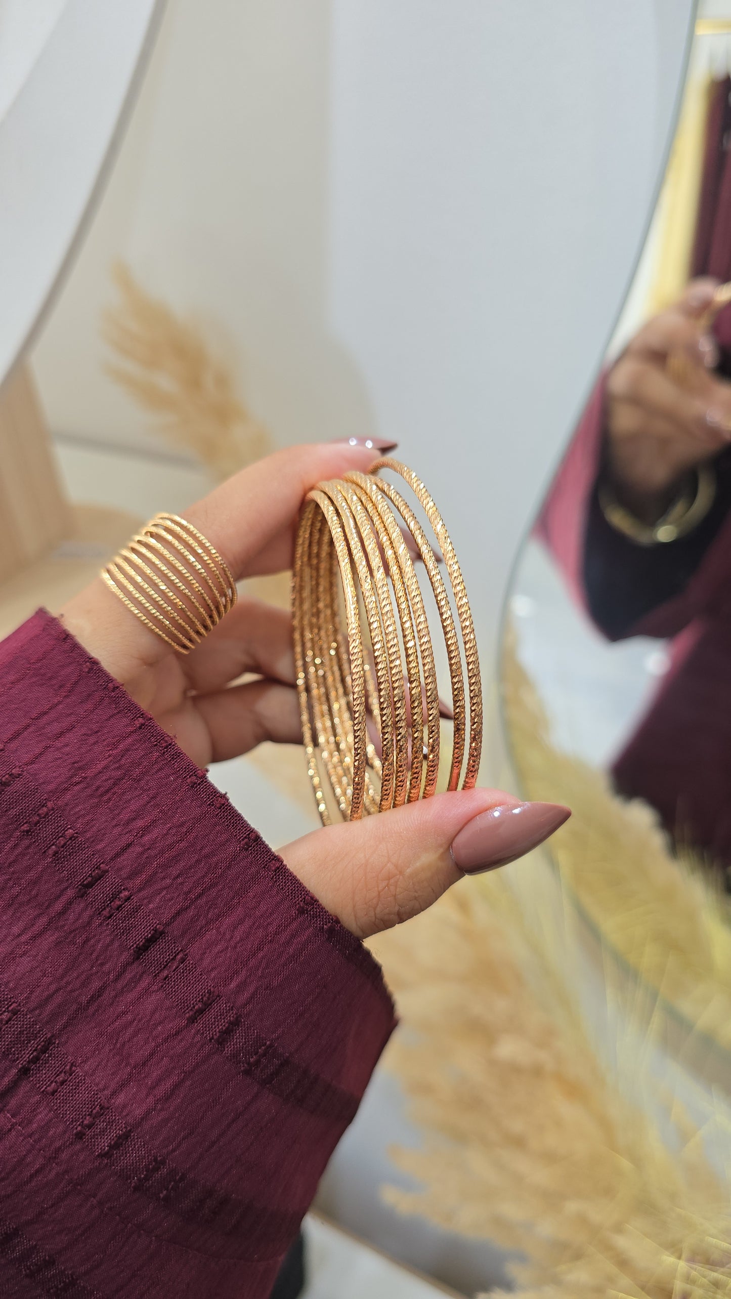 Sertla 7 bracelets + Bague DIAMONDA - Rose Gold copie d’or