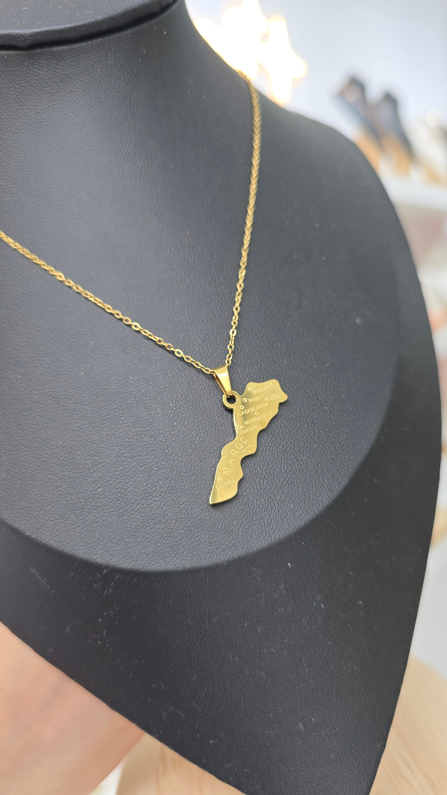 Collier Carte MAROC