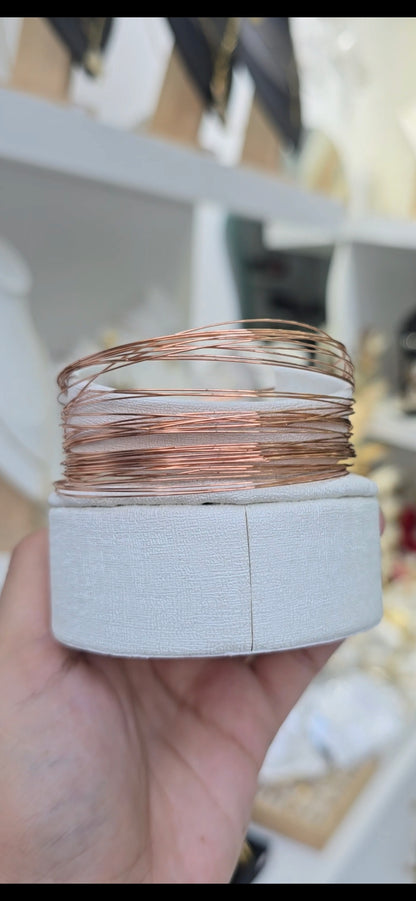Sertla fine (40 Bracelets) - rose gold