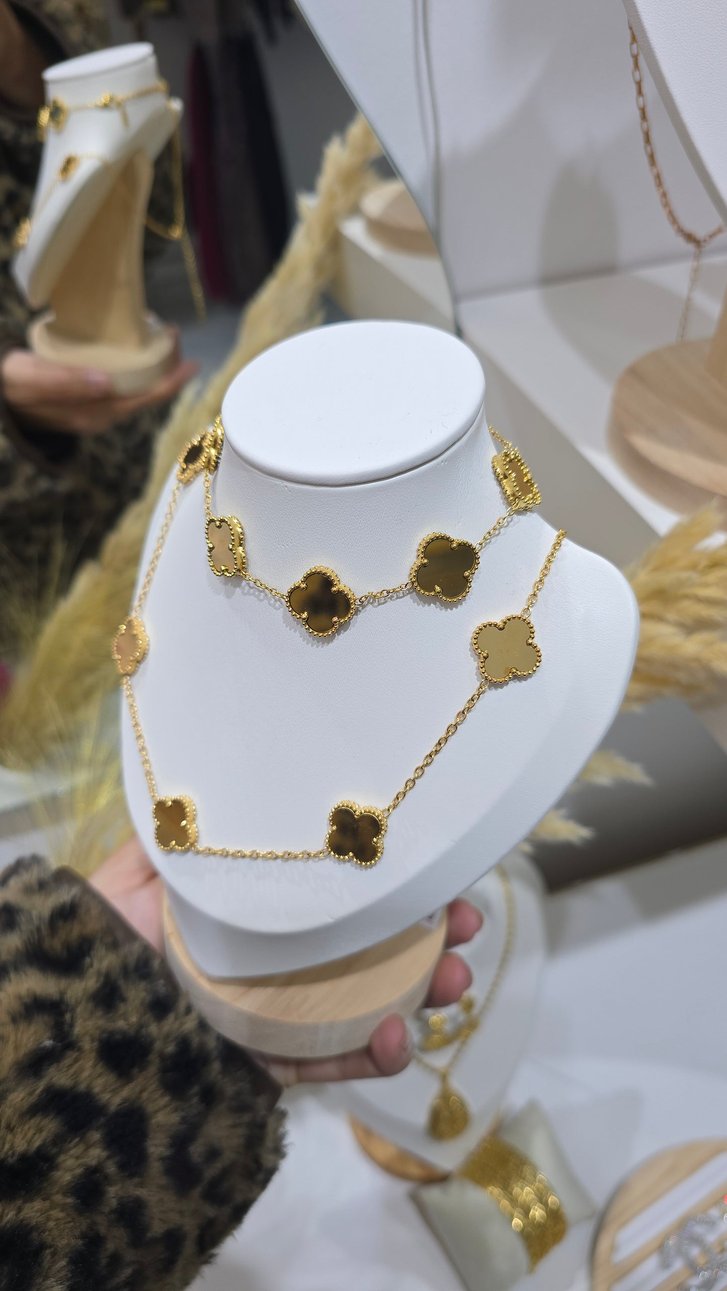 Parure Trèfles Dorée