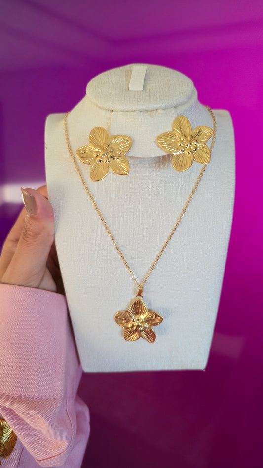 Ensemble FLORA – Collier + Boucles