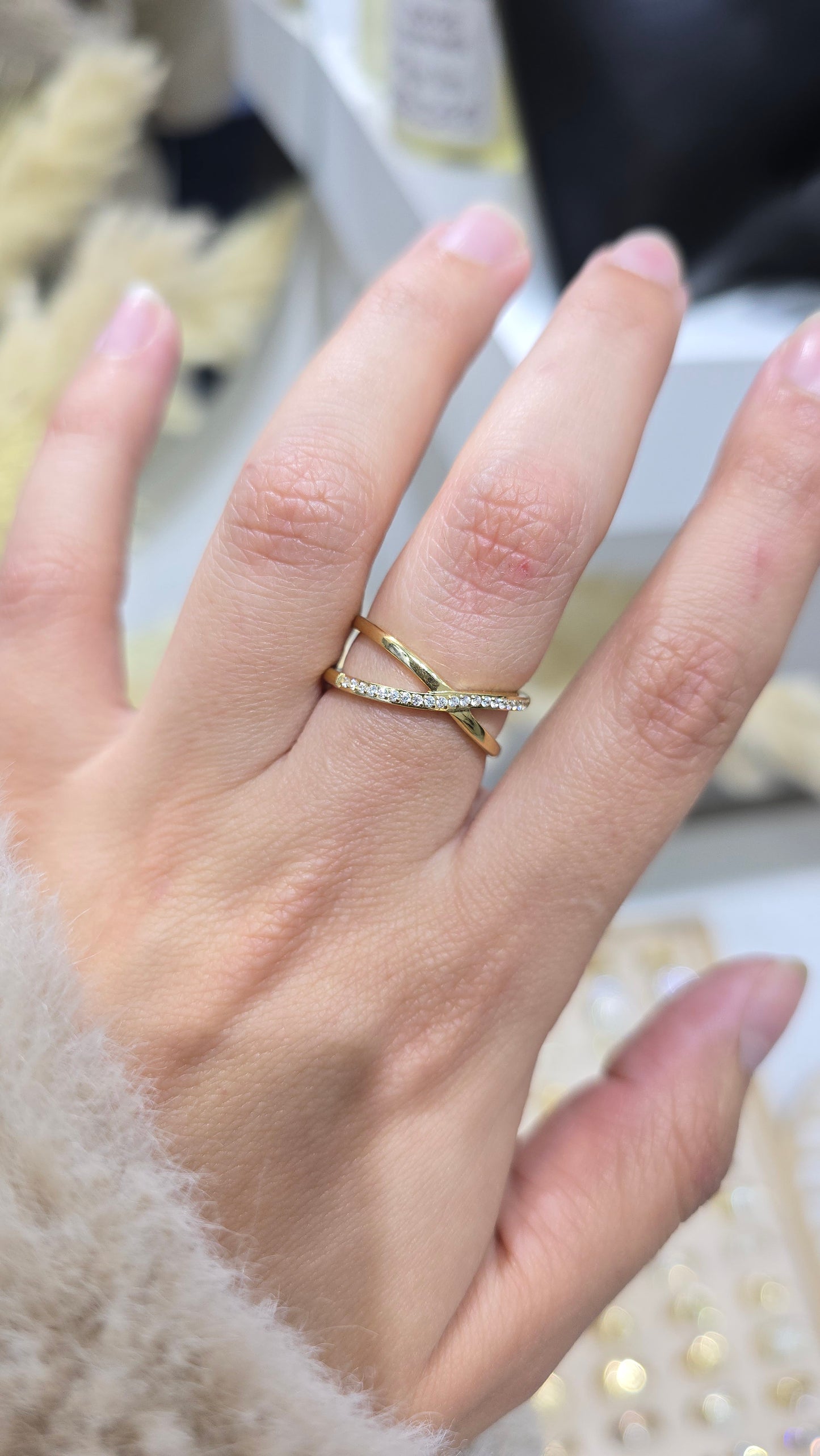 Bague croisée