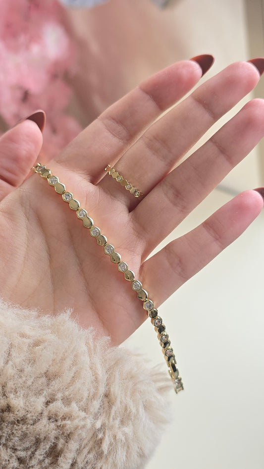 DUO Chehda - Bague et gourmette