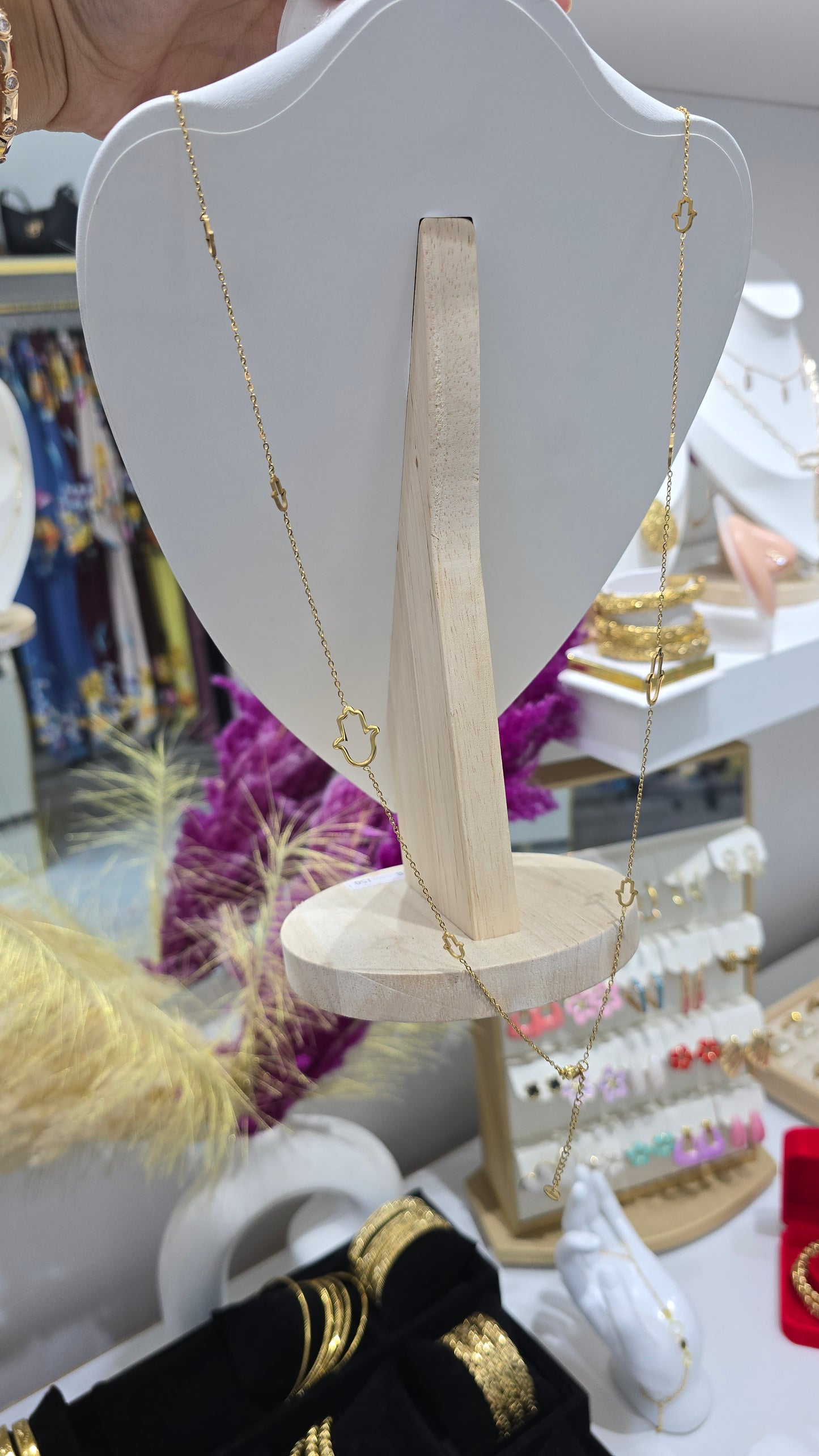 Sautoir pendentif avec khmissa