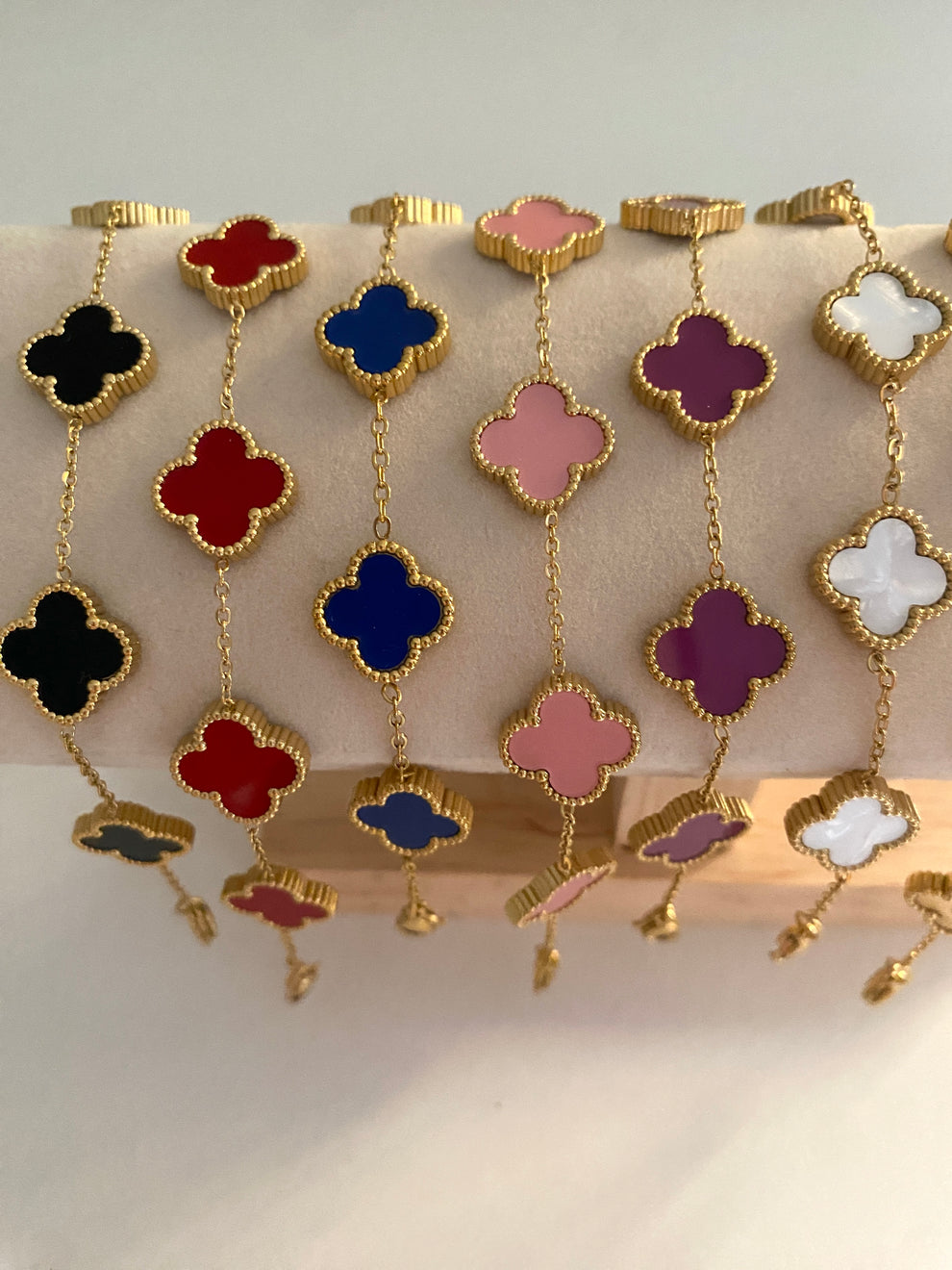 Gourmettes Trèfles (4 couleurs)