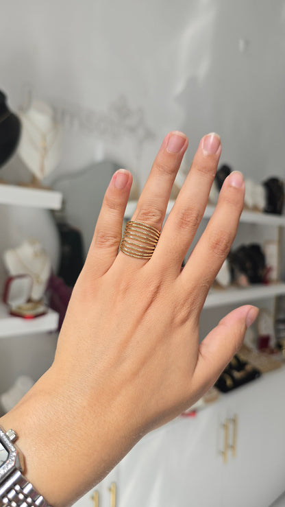 Bague DIAMONDA en dorée