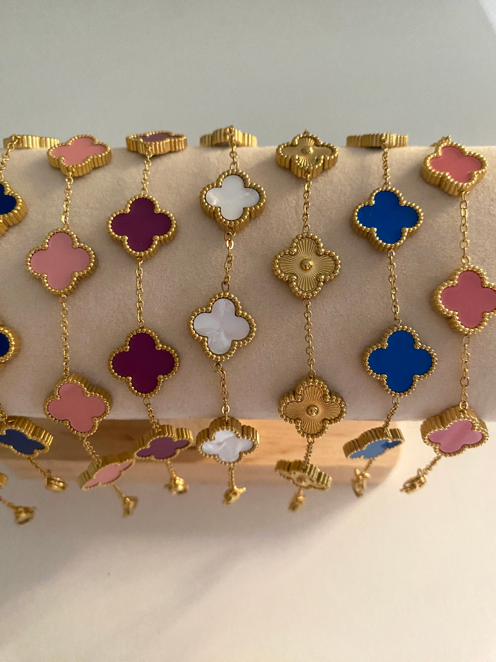 Gourmettes Trèfles (4 couleurs)