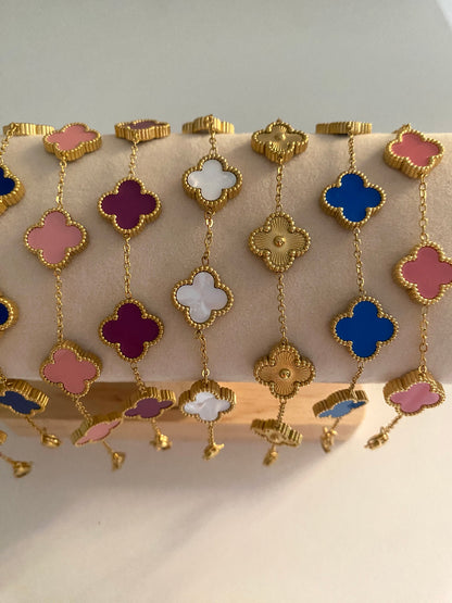 Gourmettes Trèfles (4 couleurs)