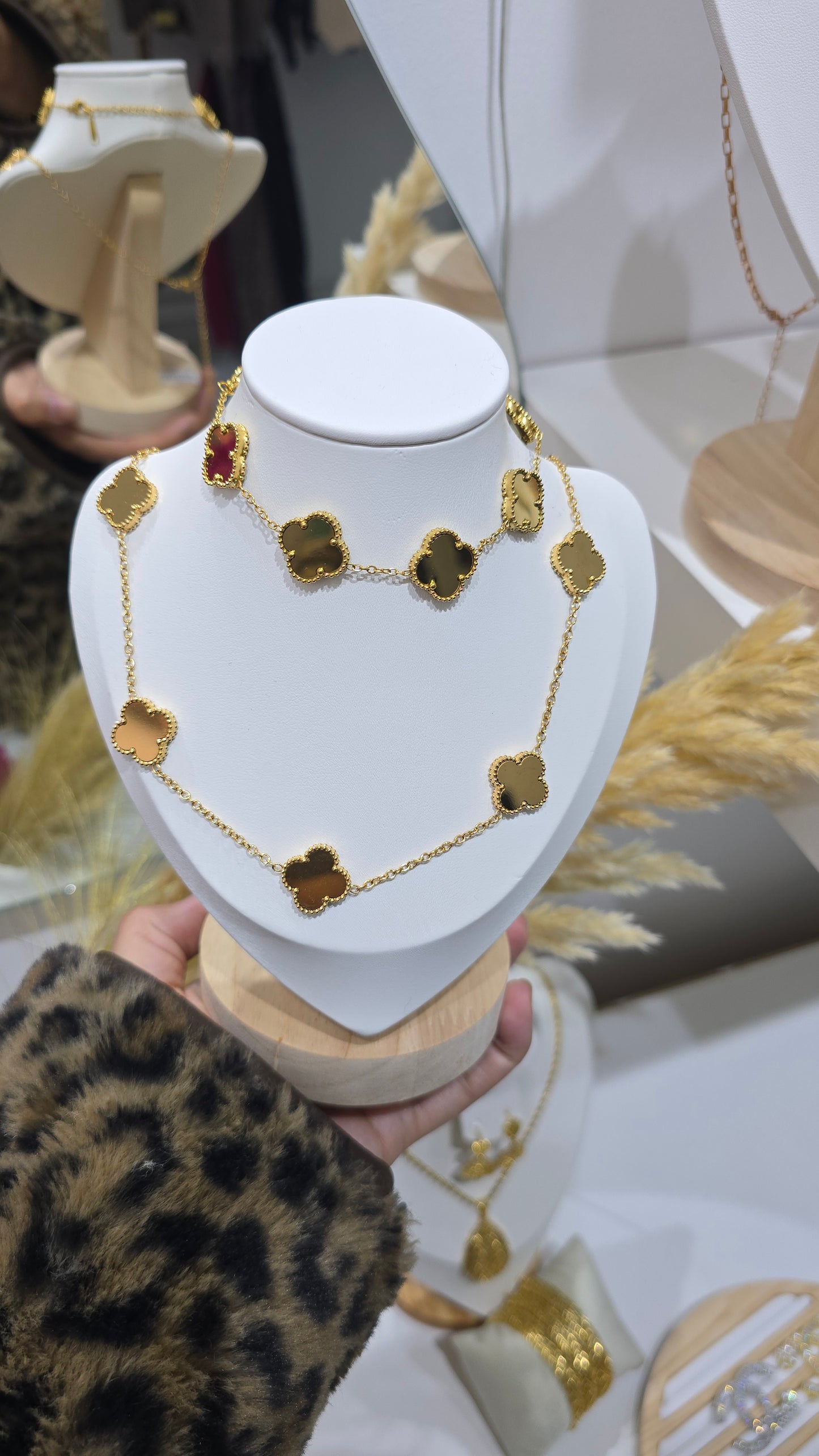 Parure Trèfles Dorée