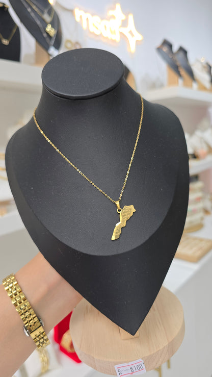 Collier Carte MAROC