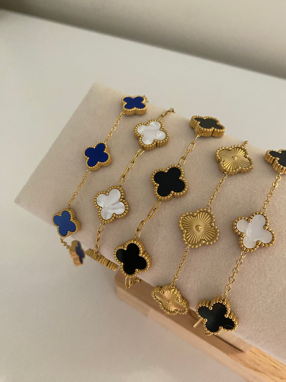 Gourmettes Trèfles (4 couleurs)