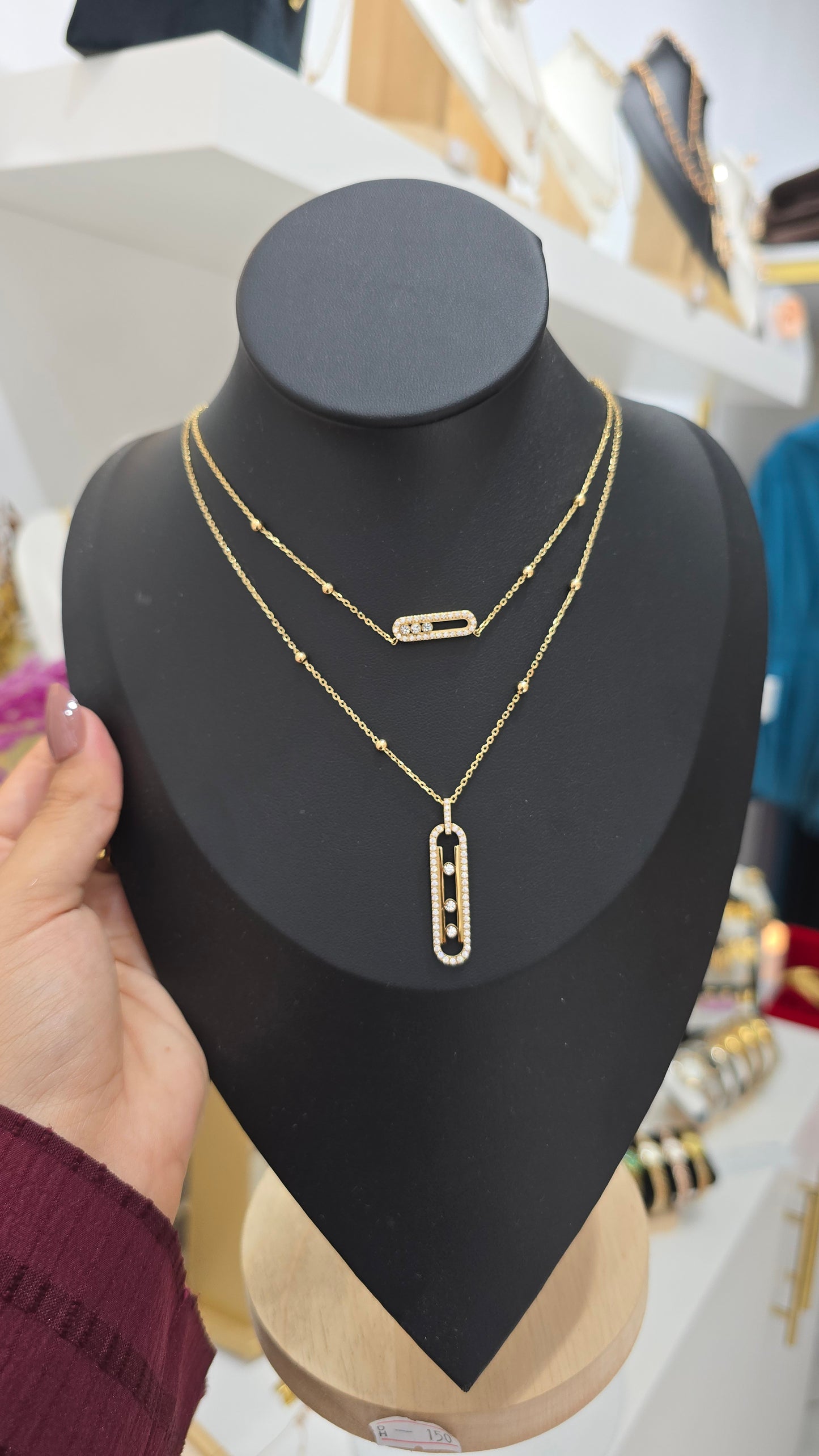 Collier double rang