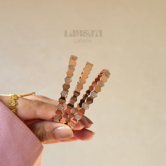Bracelet "CHEHDA" Rose Gold - Première qualité