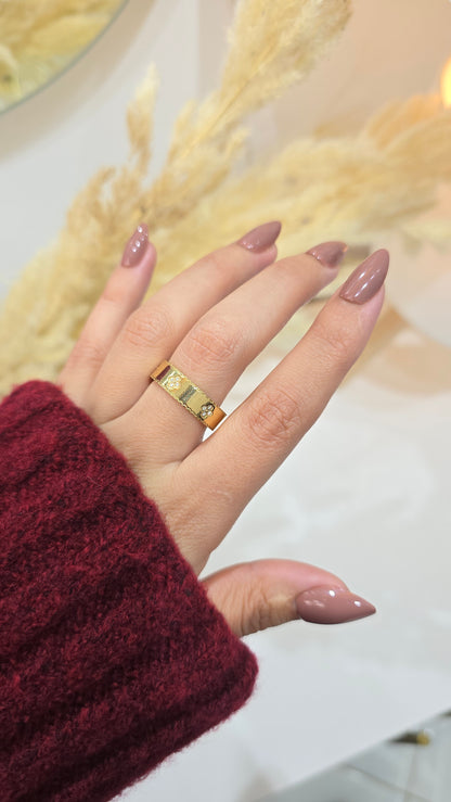 Bague Trèfles Perlée