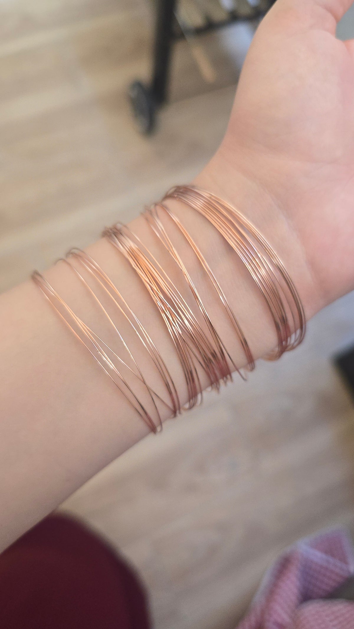 Sertla fine (40 Bracelets) - rose gold