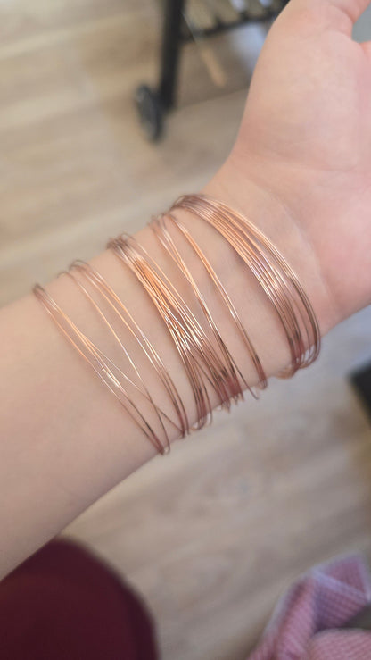 Sertla fine (40 Bracelets) - rose gold
