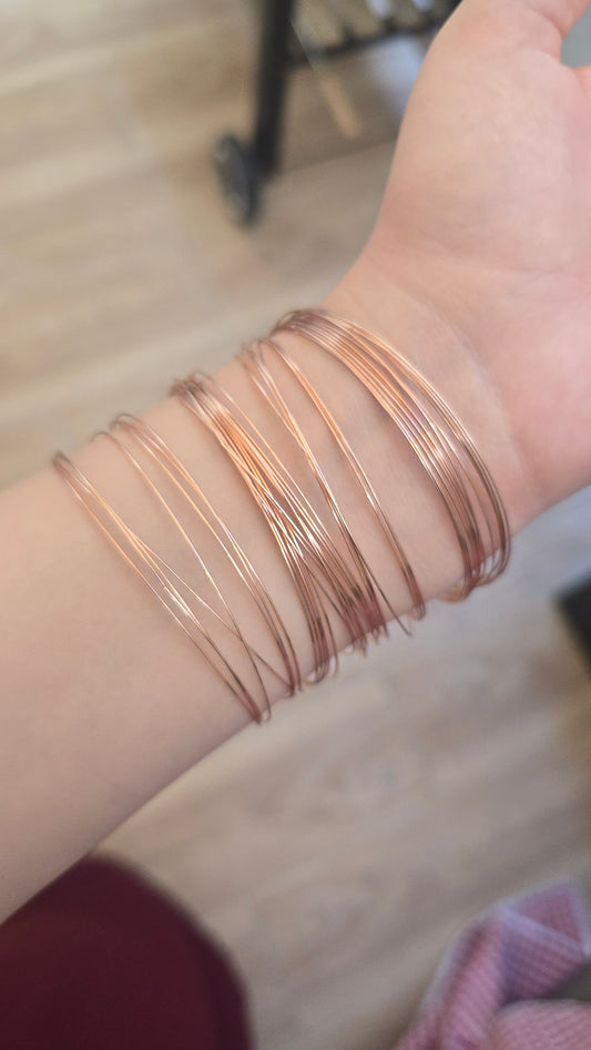 Sertla fine (40 Bracelets) - rose gold
