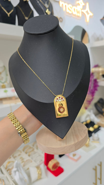 Collier Bab Menssour doré