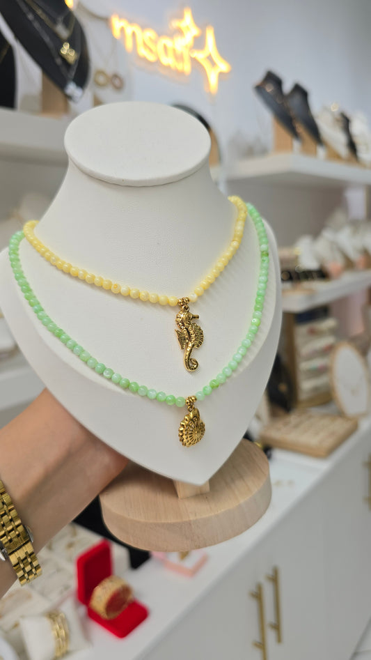 Collier Hippo Pastel