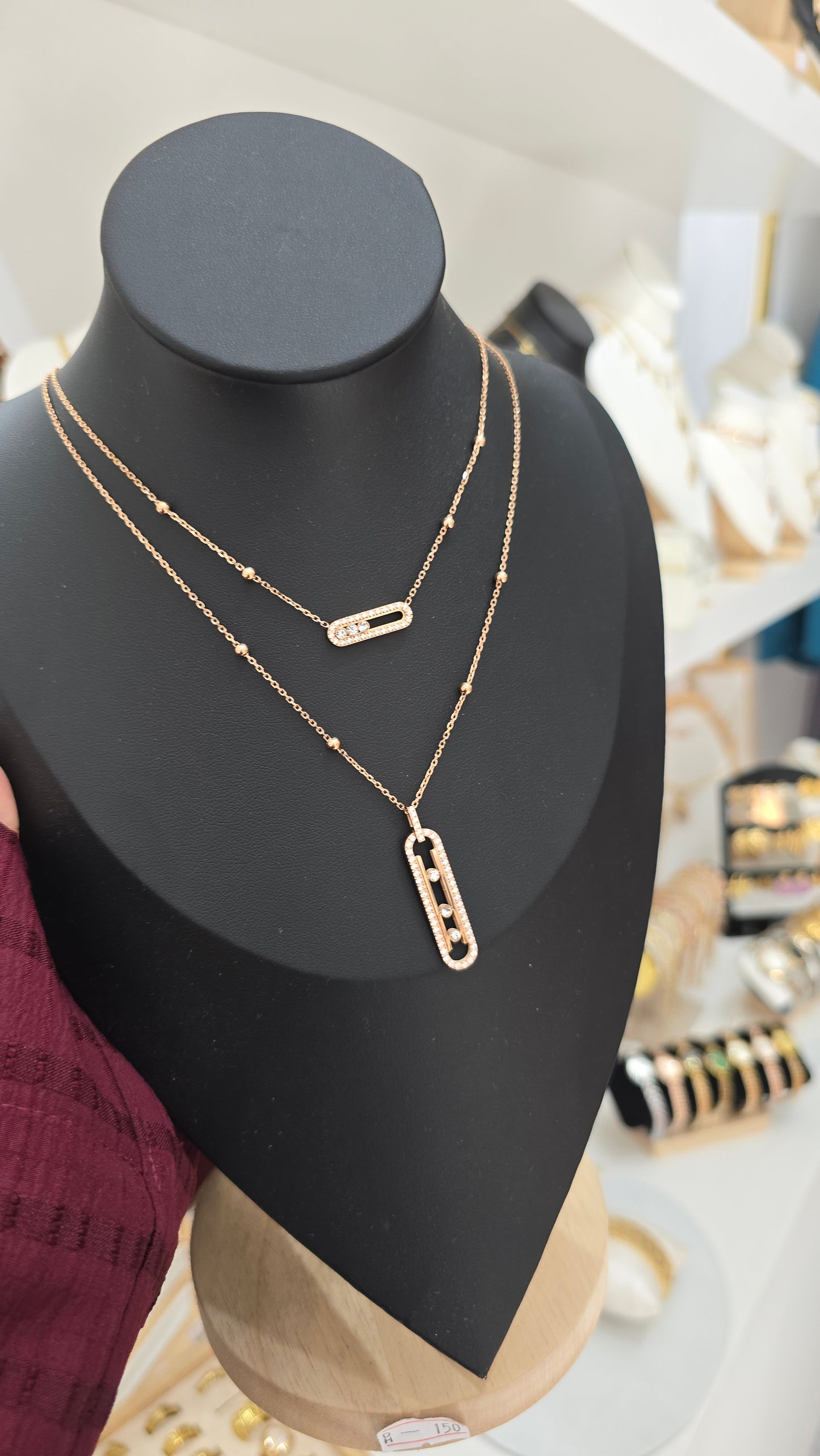 Collier double rang