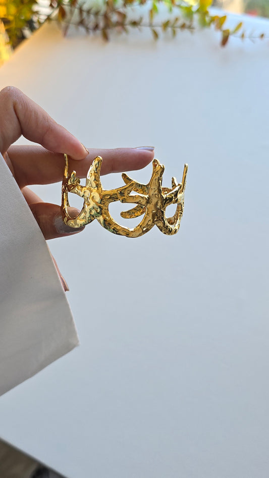 Bracelet manchette Étoile de Mer