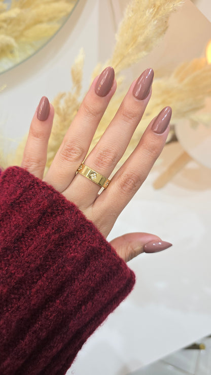 Bague Trèfles Perlée